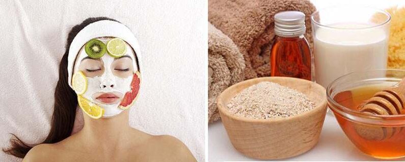 mask with oatmeal and honey for rejuvenation